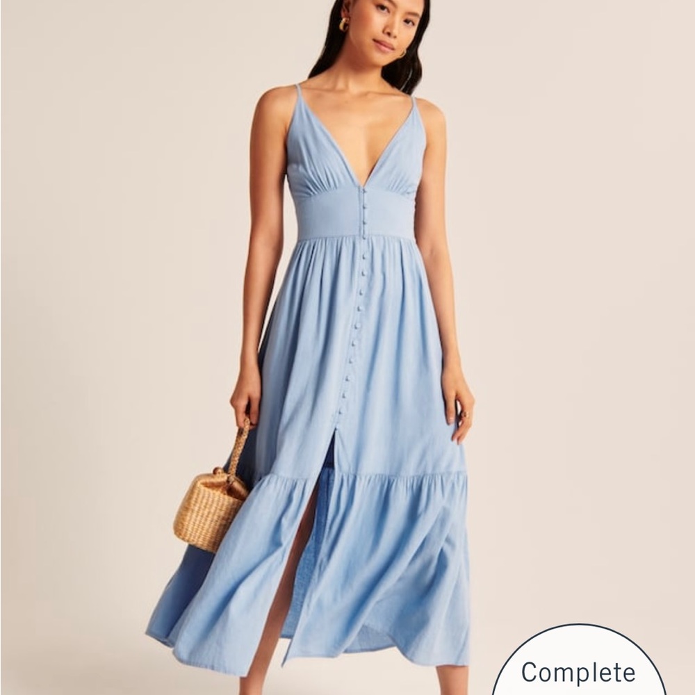Abercrombie and Fitch Button-Through Maxi Dress